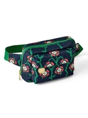 Rowing Blazers navy rose print belt bag